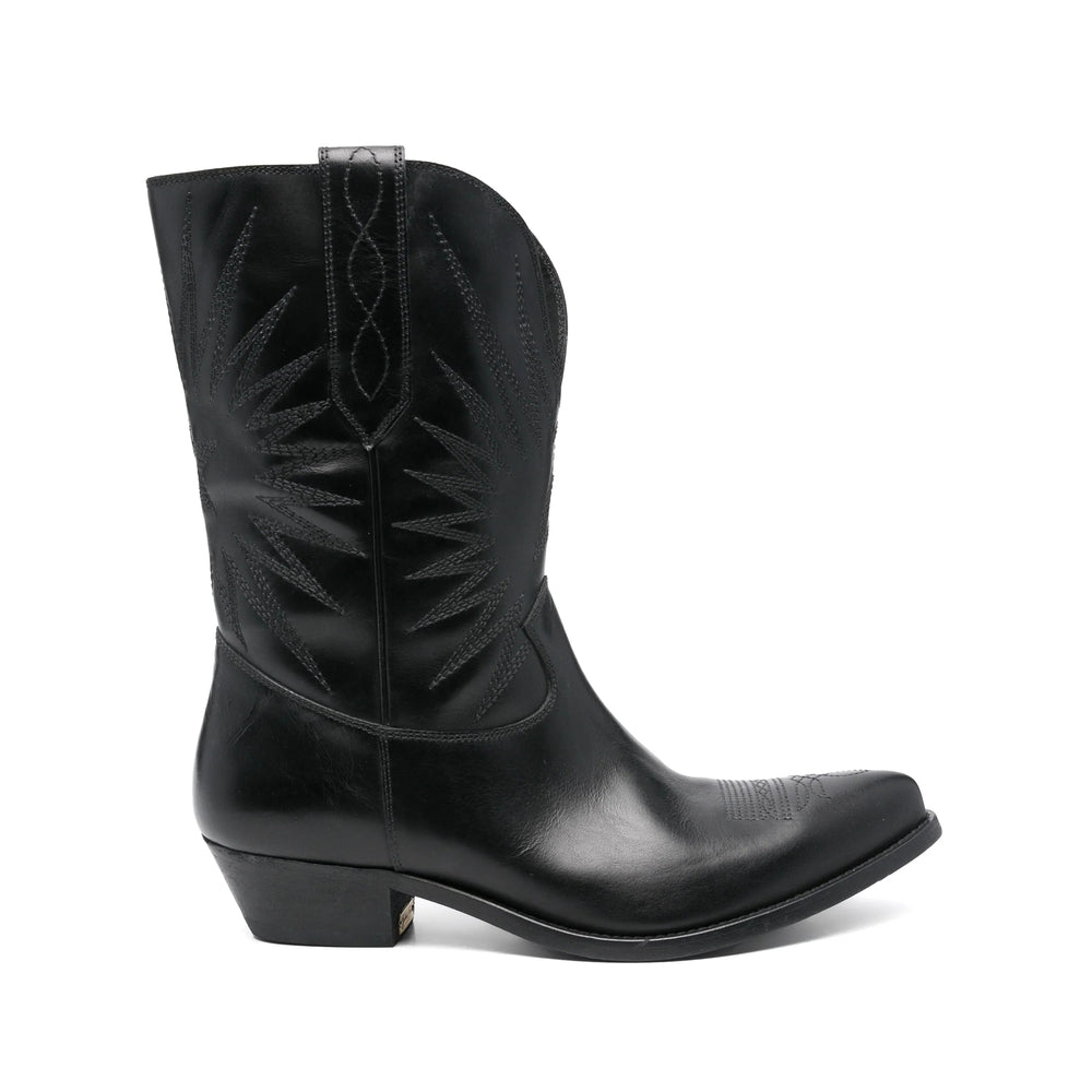 Golden Goose Black Boots Men