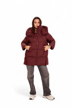 Load image into Gallery viewer, Burgundy Crush Insulated Bio-Down Coat
