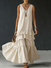 Load image into Gallery viewer, Women's Ice Silk Sleeveless Loose Maxi Dress – 6 Colors S–5XL
