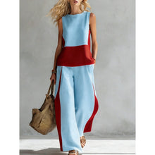 Load image into Gallery viewer, Printed Retro Sleeveless Top &amp; Wide-Leg Pants Set | 12 Prints S–5XL
