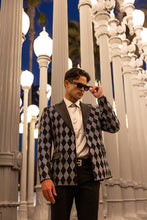 Load image into Gallery viewer, Barabas Torva Rhinestone Blazer 4EBK52
