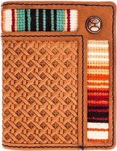 Load image into Gallery viewer, HOOey Tarlo Basket Weave - Men's Bifold Money Clip Wallet
