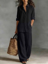Load image into Gallery viewer, Women's Bohemian Top &amp; Pants Set – Resort Lounge Co-ord
