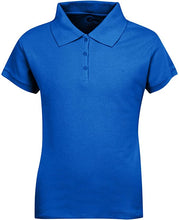 Load image into Gallery viewer, Girls Short Sleeve Pique Polo Shirt

