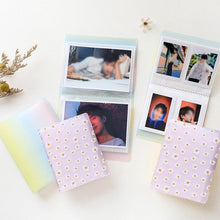 Load image into Gallery viewer, 72 Pockets Book Album for PVC 3/4/5/6 Inch Album Daisy Printing 3 inch Photo paper Mini Films Transparent Photo Album Book Gifts For Friends And Coin Collectors
