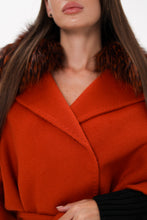 Load image into Gallery viewer, Saga®Furs Silver Fox Wool Alpaca Coat
