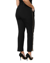 Load image into Gallery viewer, Dolce &amp; Gabbana Black Wool High Waist Zipper Tapered Pants

