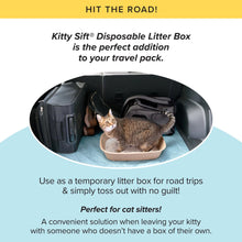 Load image into Gallery viewer, Kitty Sift Eco-Friendly Disposable Litter Box – Breathable, Odor-Reducing, Reusable &amp; Biodegradable – Made from 100% Recycled Cardboard
