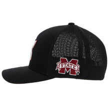Load image into Gallery viewer, HOOey Mississippi State (Black/Grey/Maroon) - Fitted Trucker Cap
