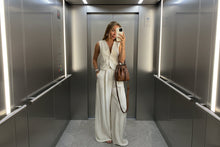 Load image into Gallery viewer, Women’s Vest Top &amp; High Waist Wide Leg Pants Two Piece Set
