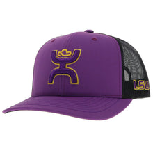 Load image into Gallery viewer, HOOey Louisiana State University "LSU" ( Purple/Black) - Trucker Cap
