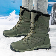 Load image into Gallery viewer, Women’s Winter Snow Boots – Fleece Lined Waterproof Cotton Boots
