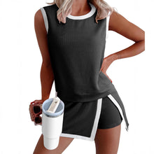 Load image into Gallery viewer, Women's Ribbed Sleeveless Tank &amp; Shorts Set
