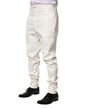 Load image into Gallery viewer, Dolce &amp; Gabbana White Nylon Tapered Dress Men Pants
