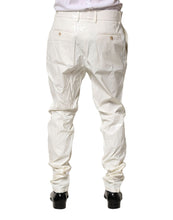 Load image into Gallery viewer, Dolce &amp; Gabbana White Nylon Tapered Dress Men Pants
