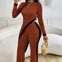 Load image into Gallery viewer, Women’s Asymmetrical Top and Pants Set
