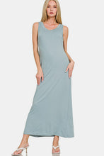 Load image into Gallery viewer, Scoop Neck Wide Strap Tank Dress For Women – Simple &amp; Classic, Flattering Scoop Neck, Comfortable Wide Strap Design
