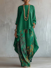 Load image into Gallery viewer, Solid Color Sleeveless Top &amp; Wide-Leg Pants Two-Piece Set
