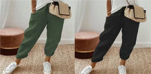 Load image into Gallery viewer, Women’s Cotton Linen Casual Pants – Solid Color
