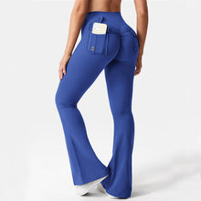 Load image into Gallery viewer, 🖤 Women's High-Waisted Cargo Pocket Workout Leggings
