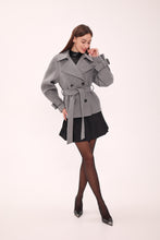 Load image into Gallery viewer, Megan Tailored Wool Blend Coat in Grey
