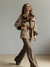 Load image into Gallery viewer, Women’s Vintage PU Leather Jacket – Lamb Fur Lined Autumn Winter Coat
