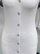 Load image into Gallery viewer, Halter Neck Button-Front : Bodycon Dress
