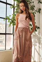 Load image into Gallery viewer, Drawstring Sleeveless Washed Dress For Women – Relaxed, Trendy, Comfortable, Perfect Dress for Casual Wear and Outdoor Adventures
