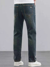 Load image into Gallery viewer, Men's Washed Straight Leg Fit Jeans
