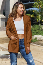 Load image into Gallery viewer, Women Full Size Teddy Hooded Jacket with Pockets Cozy Casual Jacket Comfortable Women Jacket
