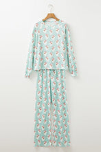 Load image into Gallery viewer, Christmas Santa Claus Stripe Top and Pants Lounge
