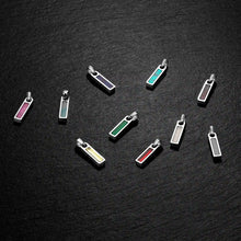 Load image into Gallery viewer, Birthstone Tag Pendant - Silver
