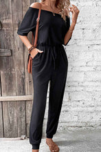 Load image into Gallery viewer, Perfee Off-Shoulder Jumpsuit : With Pockets
