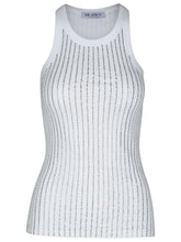 Load image into Gallery viewer, The Attico White Cotton Tank Top Women
