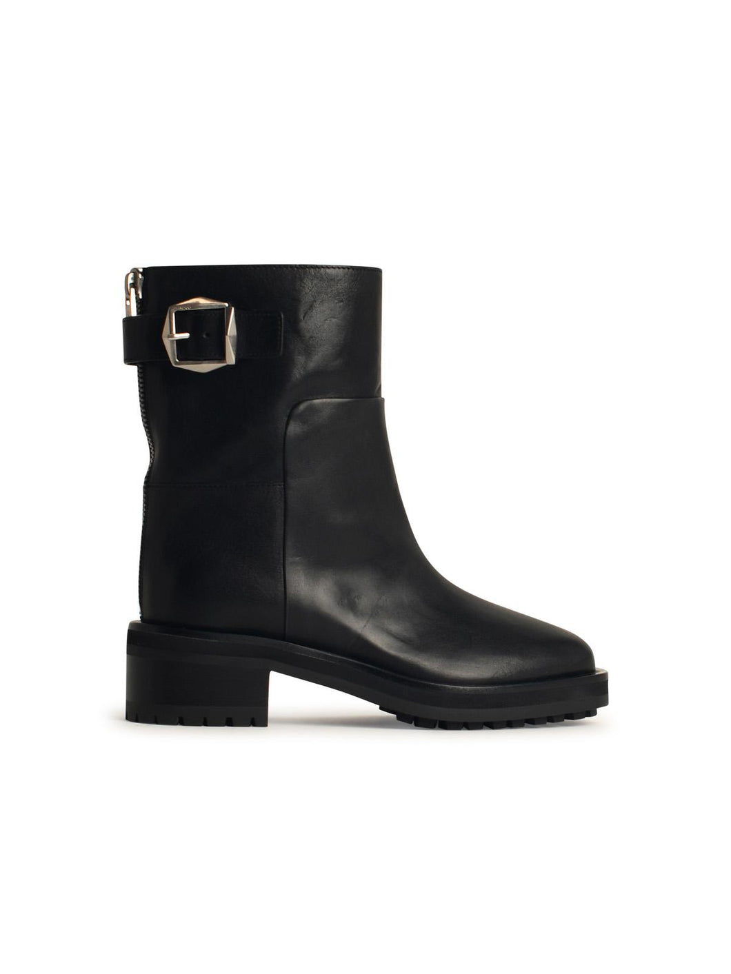 Jimmy Choo 'Brooklyn' Black Leather Ankle Boots Women