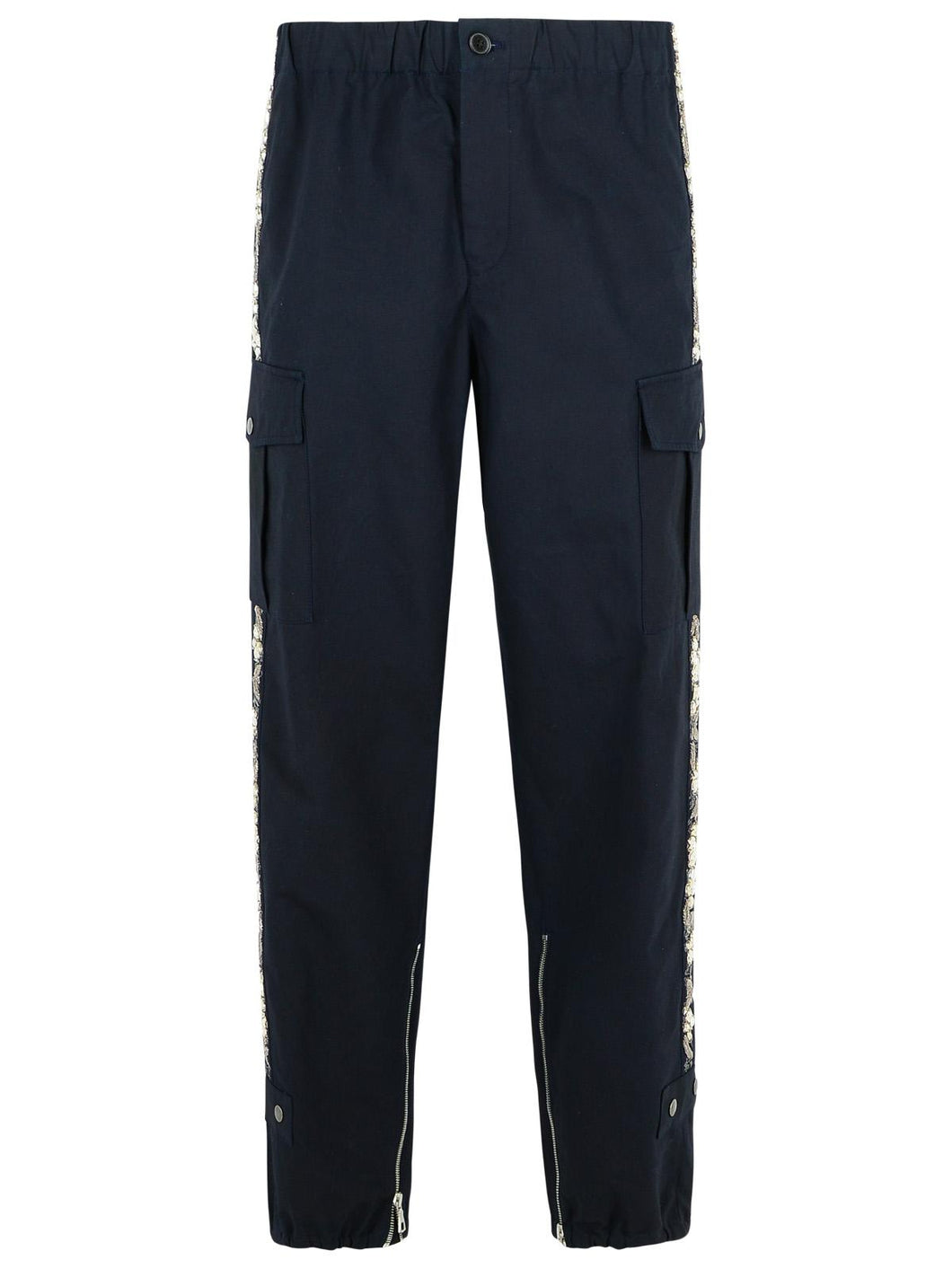Dries Van Noten 'Pebb' Navy Cotton Pants Men