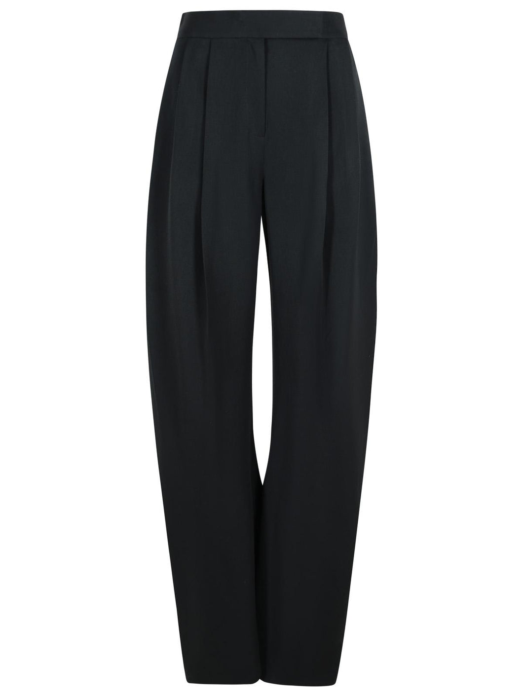 The Attico 'Gary' Long Black Virgin Wool Pants Women