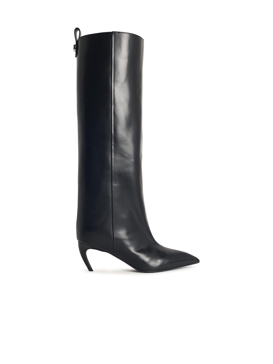 The Attico 'Lea' Black Leather Boots Women