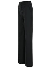 Load image into Gallery viewer, Max Mara &#39;Fernet&#39; Straight Black Virgin Wool Pants Women
