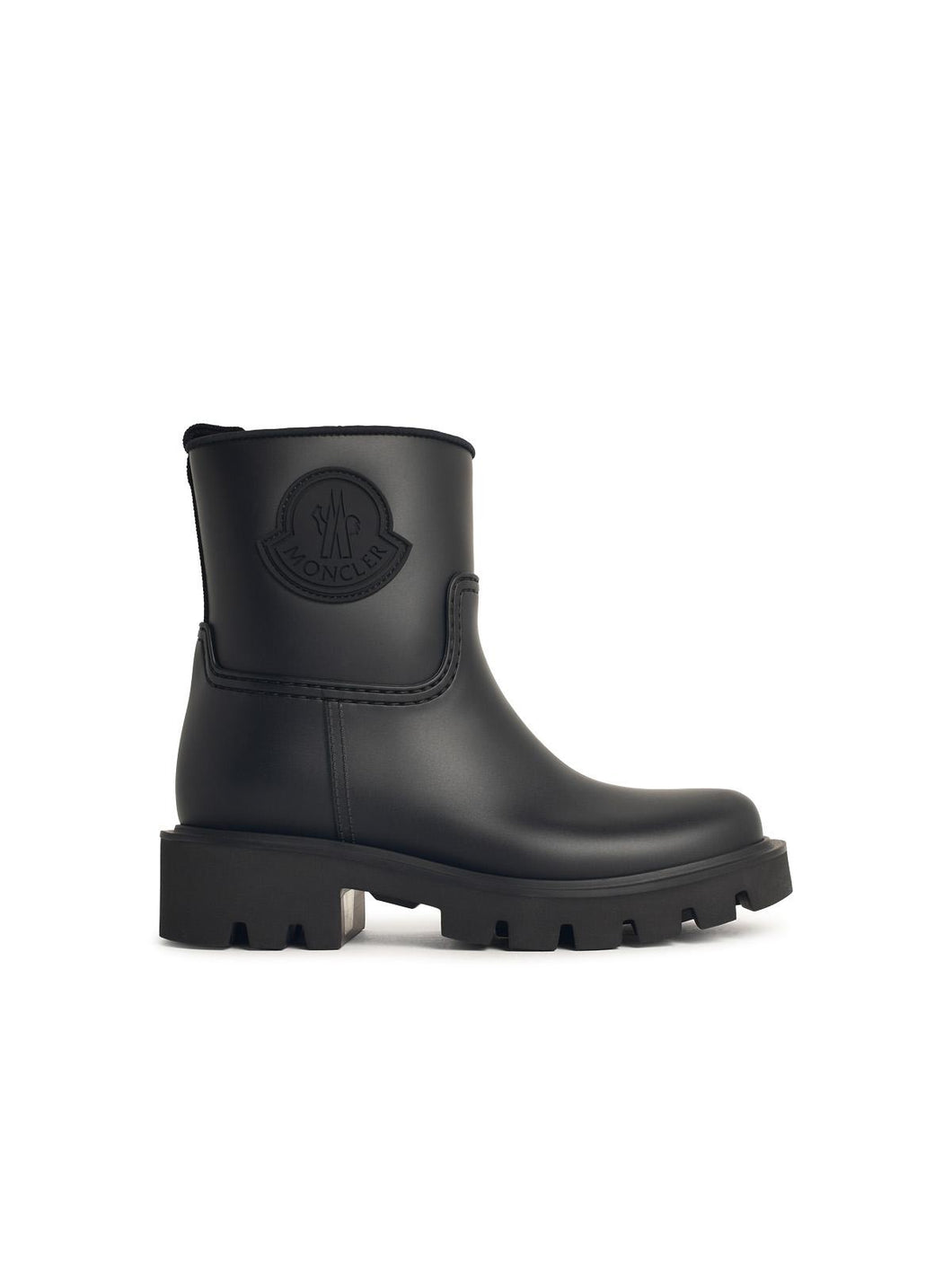 Moncler 'Kickstream' Black Pvc Rain Boots Women
