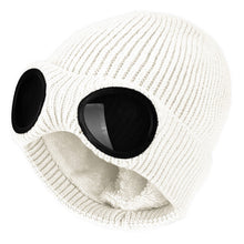 Load image into Gallery viewer, Wool Knit Hat with Windproof Glasses &amp; Ear Protection
