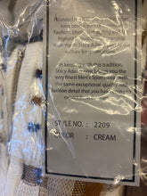 Load image into Gallery viewer, Stacy Adams 2209 Cream Geometric Print Sweater  | Quarter Zip
