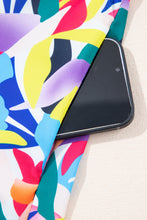 Load image into Gallery viewer, Blue Abstract Print Ruffle Sleeve Plus Size Tiered Maxi Dress
