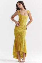 Load image into Gallery viewer, Mozision Off-shoulder Backless Sexy Evening Dress For Women Purple Sleeveless Strapless Ruched Bodycon Club Party Dress
