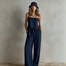 Load image into Gallery viewer, Women's Spaghetti Strap Cami Top &amp; Wide-Leg Pants Two-Piece Set
