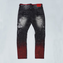 Load image into Gallery viewer, F1765 Frost Shredded Jeans - Black Wash
