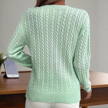 Load image into Gallery viewer, Women’s Textured Crew‑Neck Pullover Top
