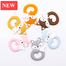 Load image into Gallery viewer, New Sets Baby Silicone Teether Rodent Silicone Animal Fox Teeth Chew Children Goods
