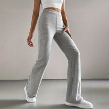 Load image into Gallery viewer, Solid Rib-Knit Pull-On Jogger Pants for Women
