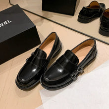 Load image into Gallery viewer, Women's Chunky Heel Buckle Loafer Shoes
